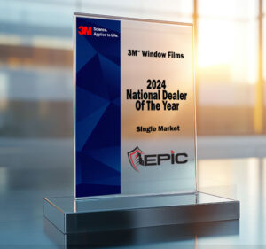Epic Solar Control awarded 3M National Dealer of the Year...Again.